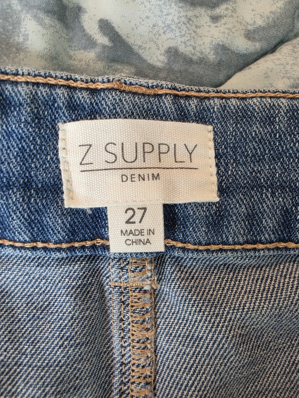 NWT. Z Supply Denim Bradley Stretch Wide Leg Jeans - Blue - Picture 5 of 7